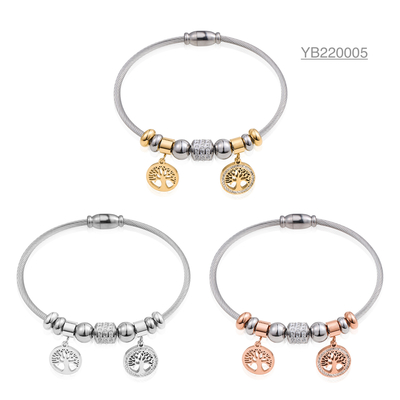 Niche brand luxury style Stainless steel bracelets P word brand desgin wristband